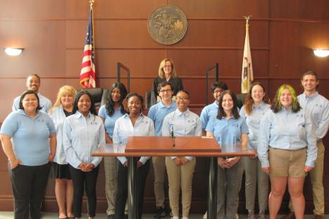 JusticeCorps Swearing-in Ceremony